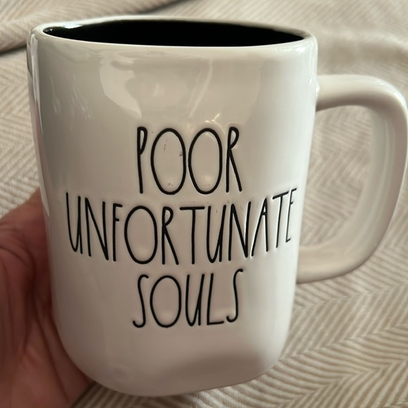 Rae Dunn POOR UNFORTUNATE SOULS/URSULA Double Sided Ceramic Mug - Picture 1 of 6